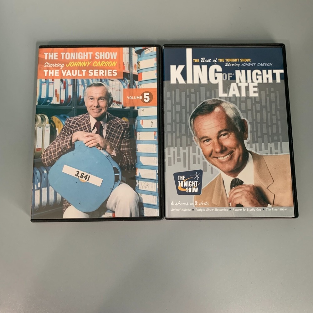 Johnny Carson The Tonight Show Vault Series Vol 5 & King of Late Night DVD Lot